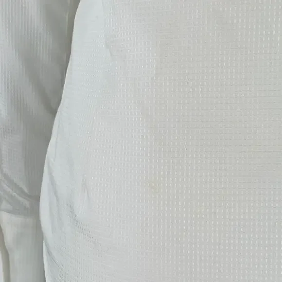 DSQUARED2 Size S White Cotton Textured Spread Collar Shirt
